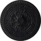 Ekena Millwork Naple Ceiling Medallion (Fits Canopies up to 3 3/8"), Hand-Painted Steel Gray, 37 1/2"OD x 3 3/8"P CM37NASGS - alternate 1